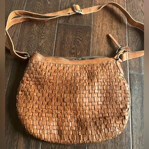 Anthropologie Vilenca Holland Woven Leather Bag